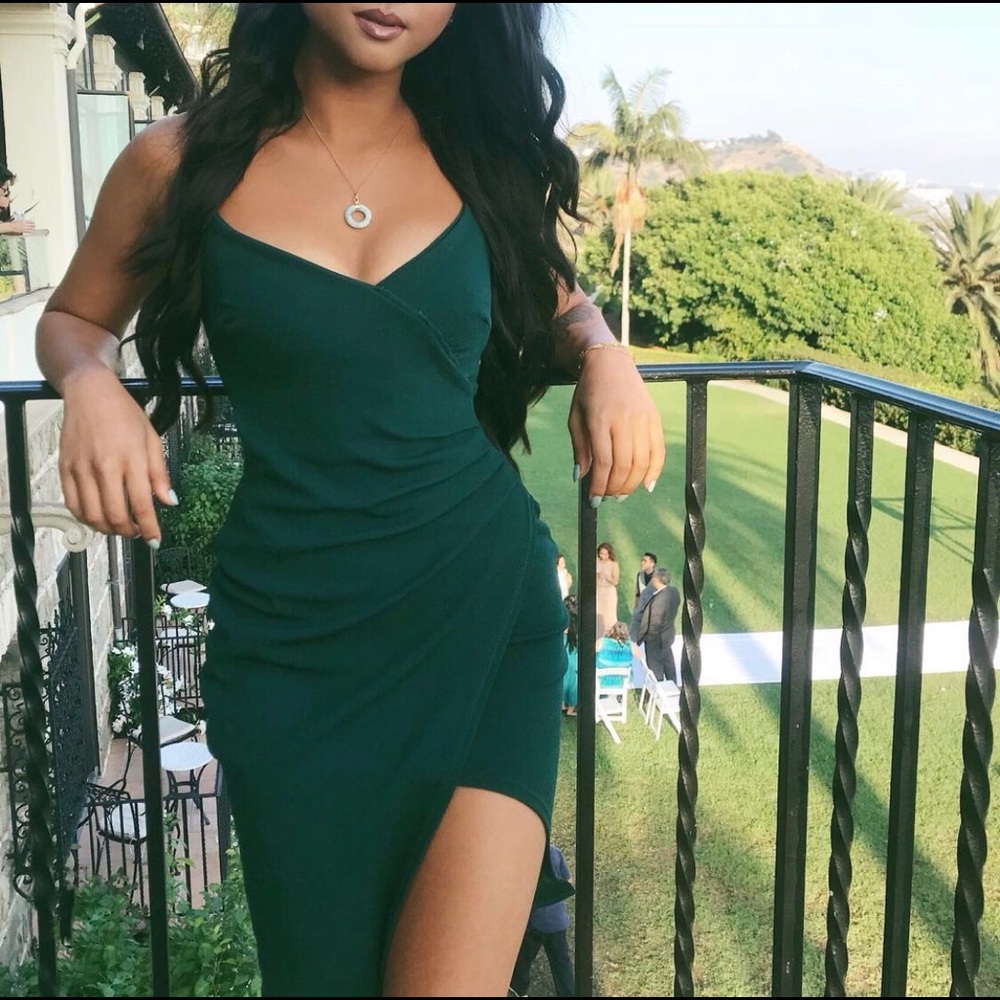 PrettyLittleThing Green Dress
